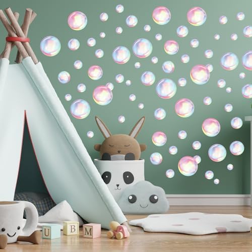 4 Sheets Bubble Wall Decals Under The Sea Birthday Decor