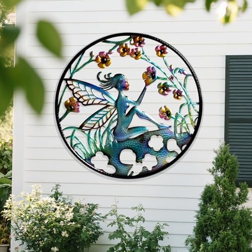 Shorayn 20 Inch Fairy Wall Art Outdoor Decor