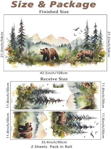 Eutecado Animals Wall Stickers for Bedroom and Nursery