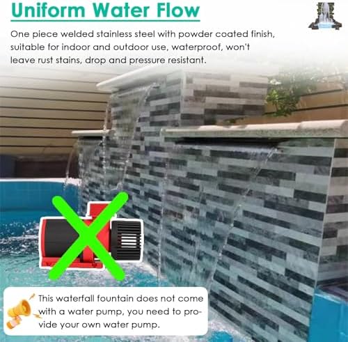 Waterfall Wall Recessed Outlet Fountain Kit