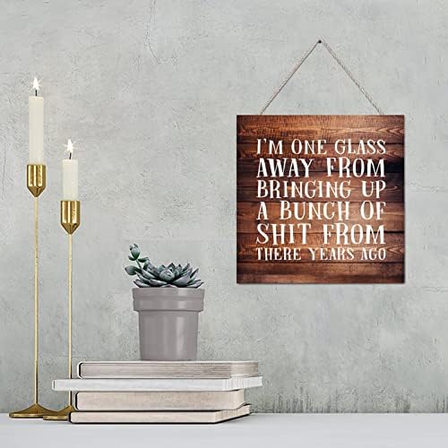 Elvoes 4x4 Wooden Plaque Sign for Home Decor