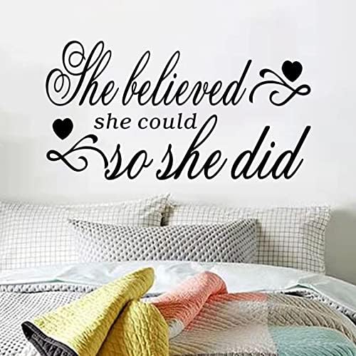 She Believed She Could Wall Decals for Women
