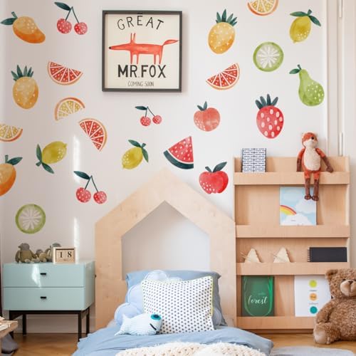 Summer Fruit Wall Decal Set for Kids and Adults