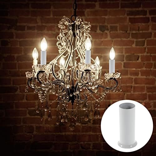 Uonlytech 6pcs Chandelier Cuff Set Metal White