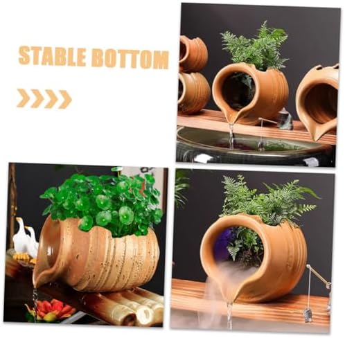 Ceramic Water Fountain Jar for Indoor and Outdoor Decor