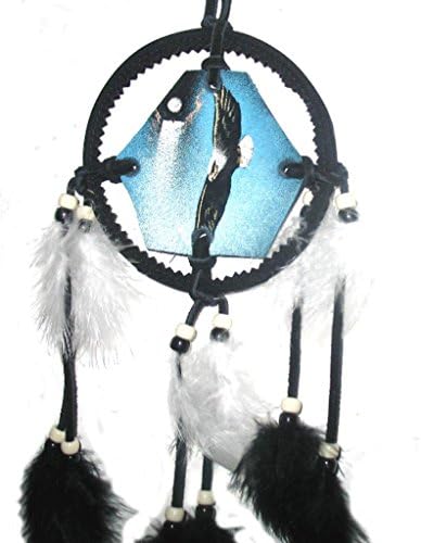 Mandela Dream Catcher with Flying Eagle Leather Wall Decor