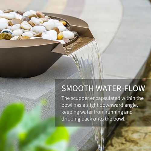 PONDO 20 Round Garden Water Bowl Fountain
