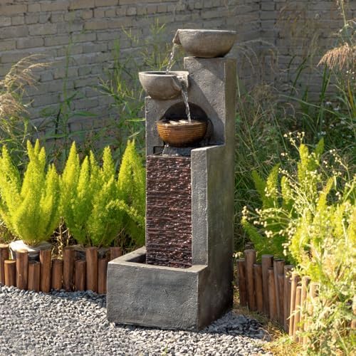 YZM 4291 Inch Tall Outdoor Water Fountain with Lights