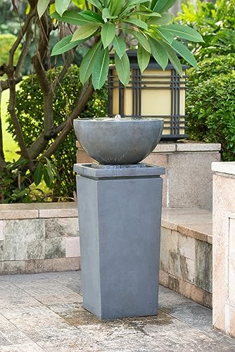 Enhance Outdoor Charm with 445 Inch Polyresin Water Fountain