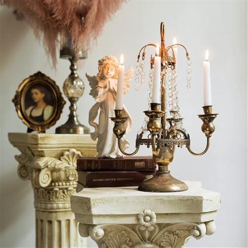 Greek Column Retro Roman Pillar Ornament Garden Display Base
