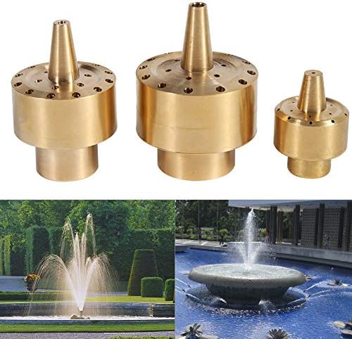 Lazmin 14 12 34 Brass Fountain Nozzle Sprinkler Head for Water Gardens