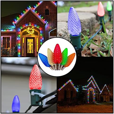 MIK Solutions C9 LED Christmas Light Bulbs Pack of 25