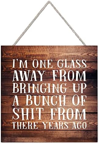Elvoes 4x4 Wooden Plaque Sign for Home Decor
