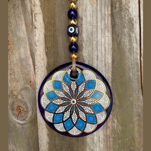 Macroria Mandala Stained Glass Evil Eye Wall Hanging