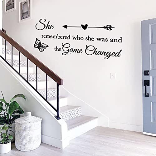 Inspirational Butterfly Wall Decal for Girls and Women