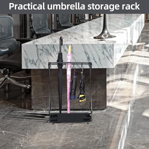 AetherWings 15 Slot Umbrella Stand with Drip Tray