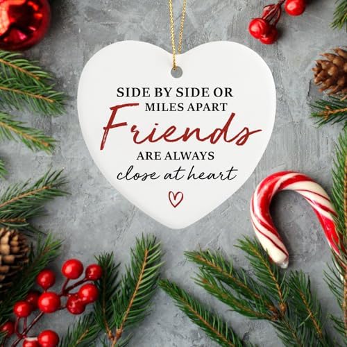 Unique Friendship Heart Ornament for Best Friends