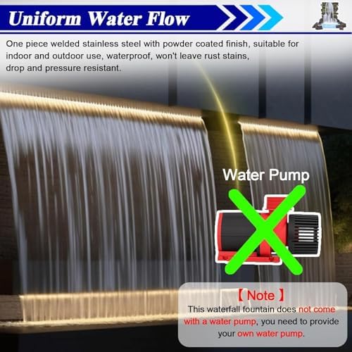 RemySAOS Waterfall Spillway for Ponds and Fountains
