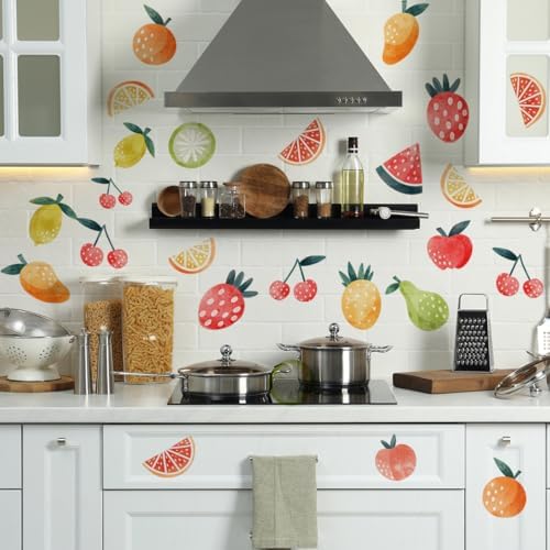 Summer Fruit Wall Decal Set for Kids and Adults