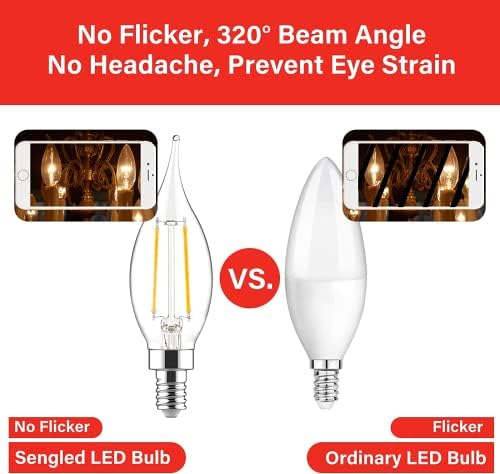 Sengled Dimmable Candelabra LED Bulbs 24 Pack E12 Base 40W Equivalent