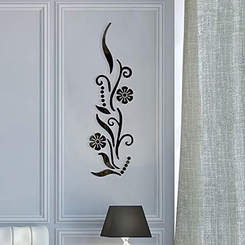 3D Flower Acrylic Wall Sticker for Home Decor