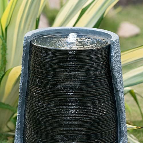 Modern Polyresin Water Fountain with Lights