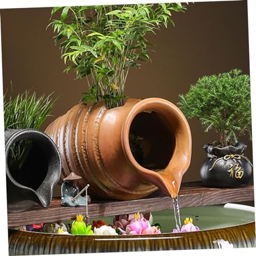 Ceramic Jar Water Fountain for Garden and Yard Decoration