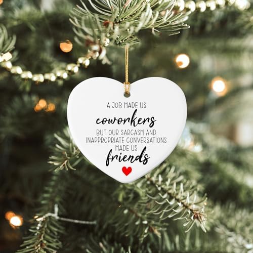 Funny Coworker Farewell Gift Heart Plaque