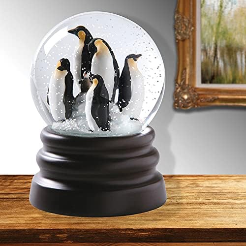 What On Earth Musical Snow Globe Adorable Penguins