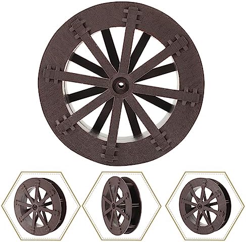 Yardwe Miniature Plastic Water Wheel Fountain Decor