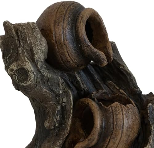 Charming 3 Tier Water Fountain with Adjustable Flow and Rustic Design