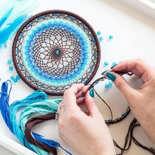 PATIKIL DIY Dream Catcher Kit Purple 47 Inch