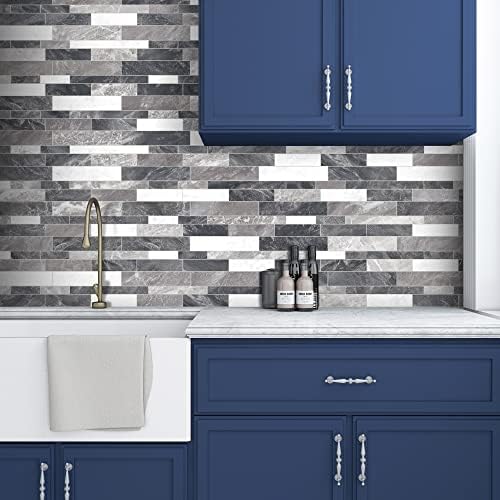 SUNWINGS 10 Sheet Peel and Stick Faux Brick Backsplash Tiles