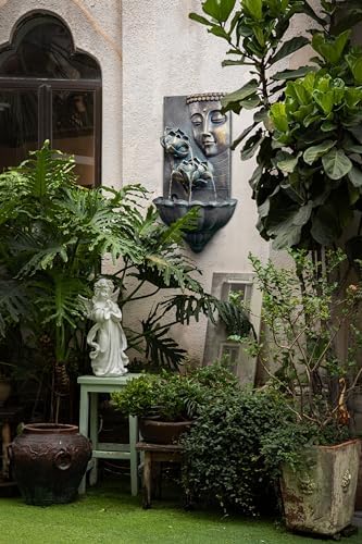 Cheng Pin Outdoor Zen Water Fountain Buddha Statue Wall Mount
