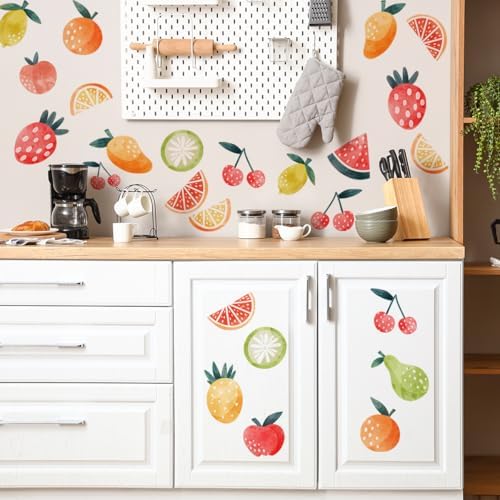 Summer Fruit Wall Decal Set for Kids and Adults