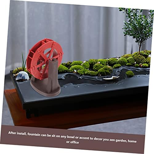 Mini Water Wheel Fountain Decor for Home Tabletop Pond