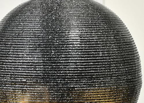 Contemporary Tiered Sphere Water Fountain with LED Lights