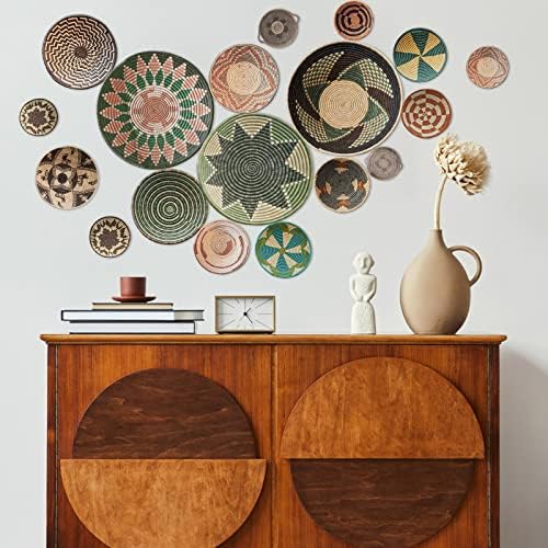 Glenmal 18 Pcs Boho Round Wall Sticker Decor