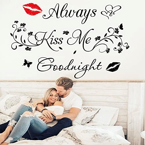 Aeways Kiss Me Goodnight Wall Decals Decor Sticker