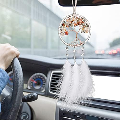Alynsehom Dream Catcher Car Rear View Mirror Pendant
