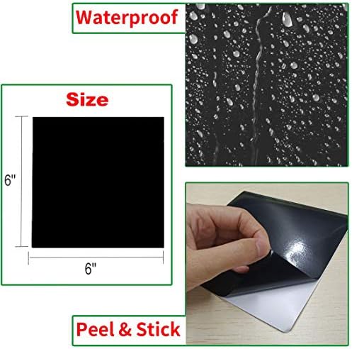Jaxbo 50pcs Peel and Stick Tile Stickers Black
