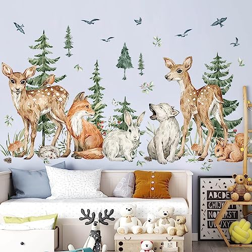 4 Sheet 12x36 Inch Giant Forest Tree Wall Decal
