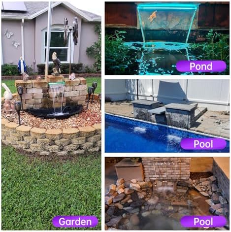 Pamopamo Pool Waterfall Spillway with LED Light