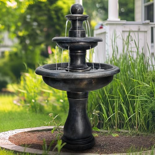 SunJet 452 High 3-Tiers Concrete Outdoor Fountain