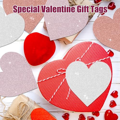 Valentines Glitter Heart Cutouts for Decor