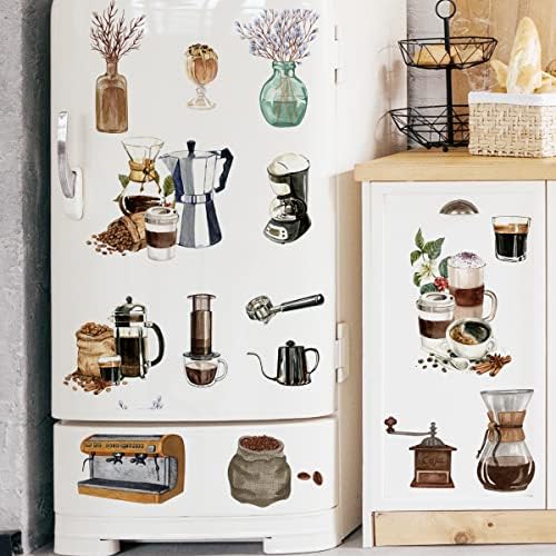 Runtoo Coffee Wall Art Decals for Kitchen and Cafe