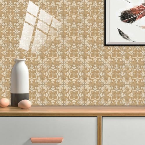 25 PCS Moroccan Style Tile Sticker for Bathroom and Kitchen Backsplash