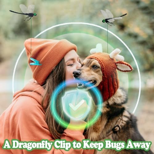 Dragonfly Clip 12Pcs 3D Outdoor Decor Bug Repellent