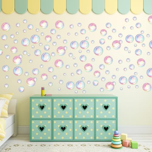 4 Sheets Bubble Wall Decals Under The Sea Birthday Decor