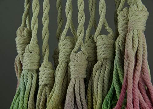 Rainbow Dyed Cotton Macrame Dream Catcher 8 Inches